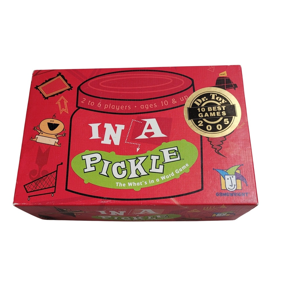 Gamewright In A Pickle Card Game Kids Adults Red Good Award Winning Word Game